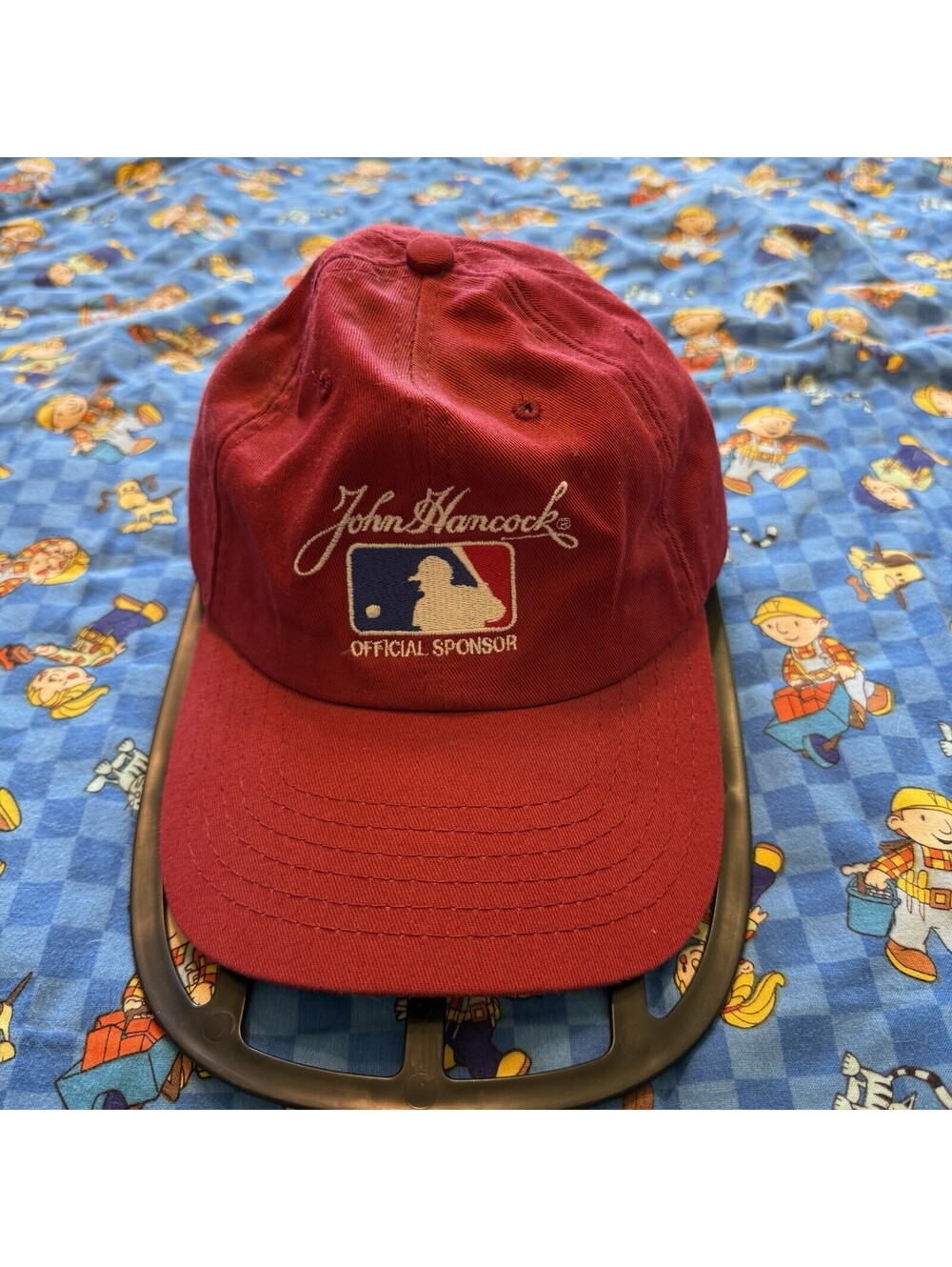 Vintage 80s/90s John Hancock USA MLB Fenway Park Red Sox Strapback Hat OSFM